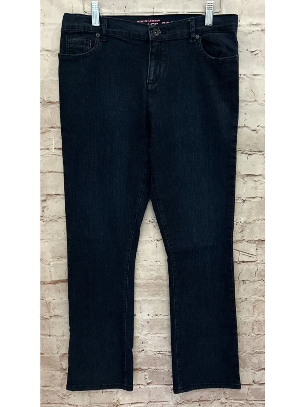 THE CHILDREN'S PLACE Girls Jeans BOOTCUT Super Dark Wash Denim Size 16 PLUS NEW